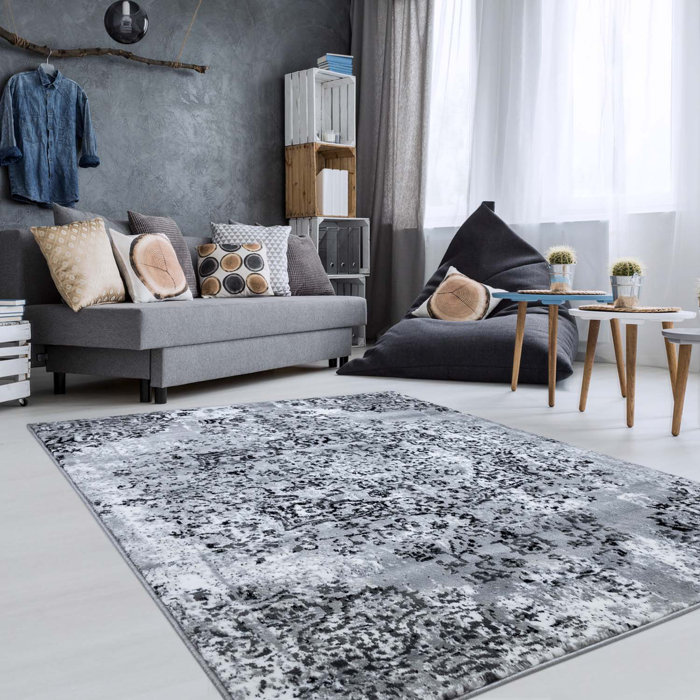 Carpet City Teppich Inspiration in Grau | Wayfair.de